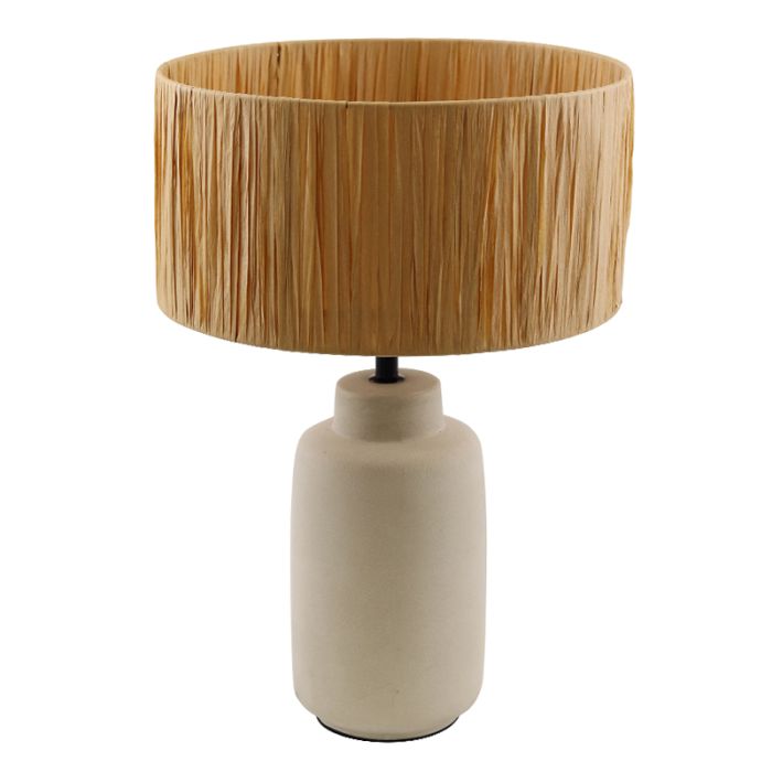 Paper table lamp brown, Daisy, with switch