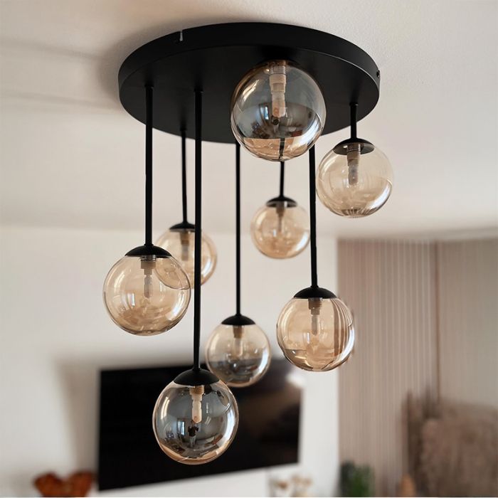 Design ceiling light amber, Stacy