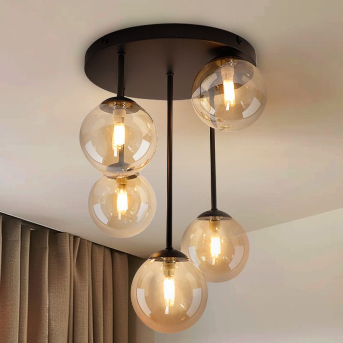 Design ceiling light amber, Stacy