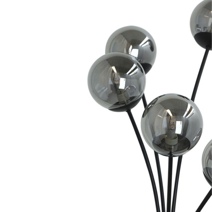 Design floor lamp grey, Stacy, with switch