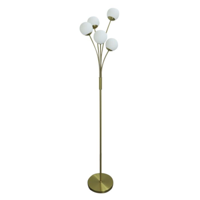 Design floor lamp brass, Stacy, with switch