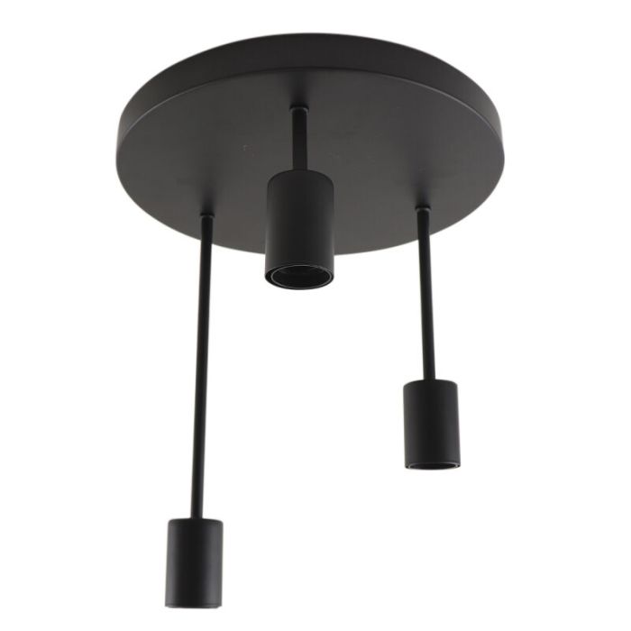 Aluminium ceiling light black, Swen