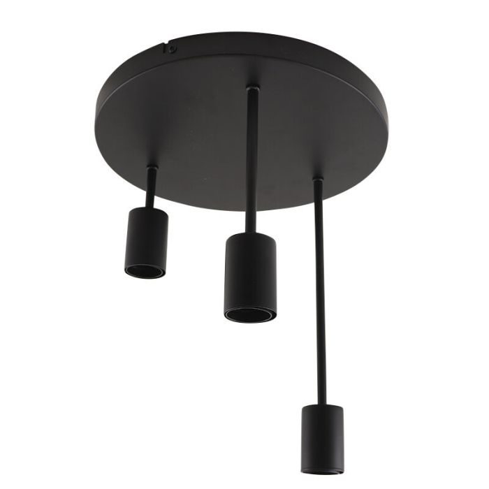 Aluminium ceiling light black, Swen