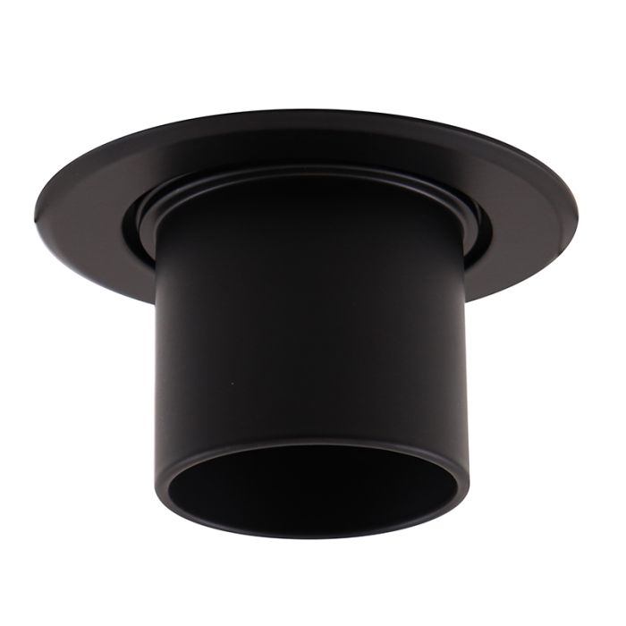 Aluminium recessed light black, Janna