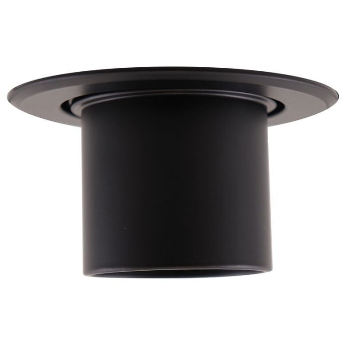 Aluminium recessed light black, Janna