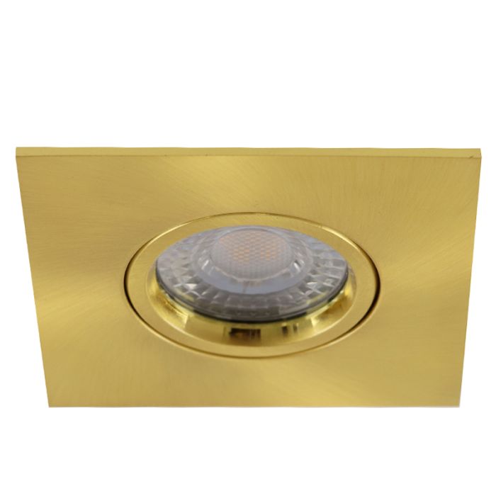 Modern bathroom recessed downlight brass, Jill, IP44