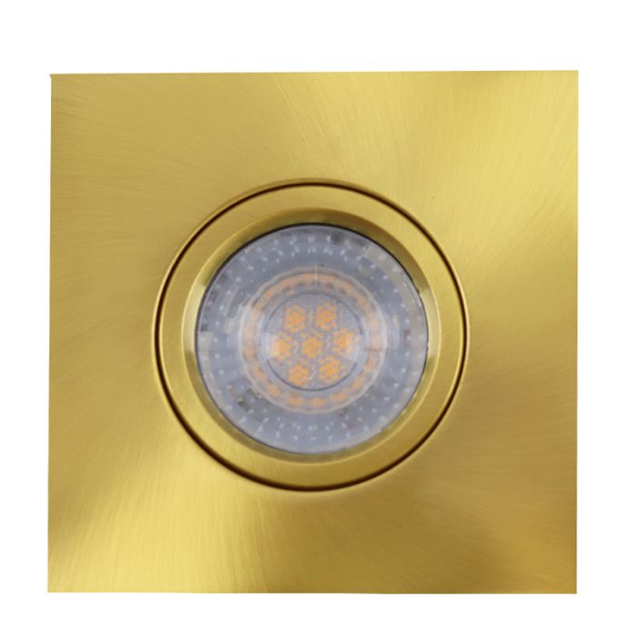 Modern bathroom recessed downlight brass, Jill, IP44