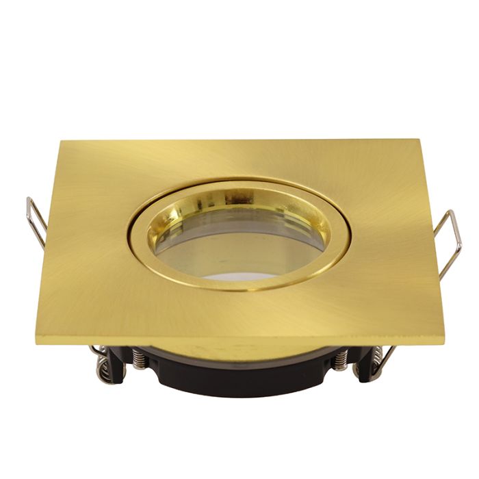 Modern bathroom recessed downlight brass, Jill, IP44