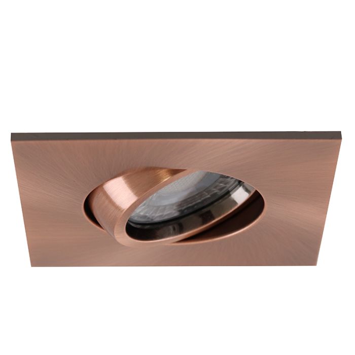 Modern bathroom recessed downlight copper, Jill, IP44