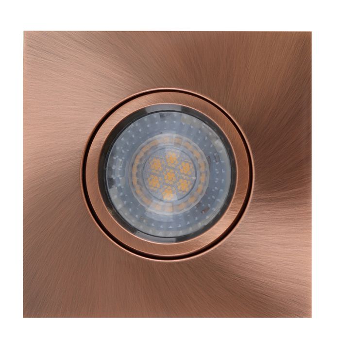 Modern bathroom recessed downlight copper, Jill, IP44