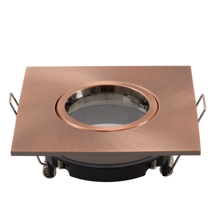Modern bathroom recessed downlight copper, Jill, IP44
