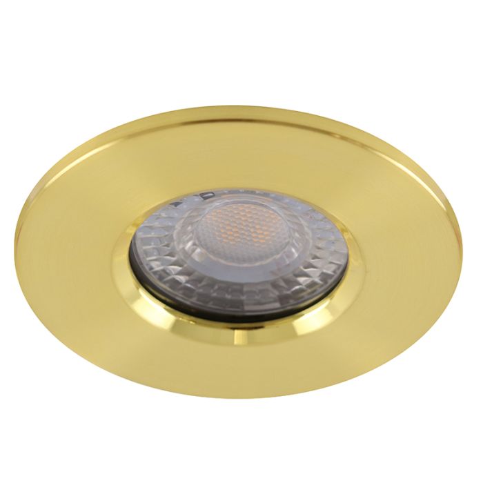 Modern bathroom recessed downlight brass, Jule, IP65