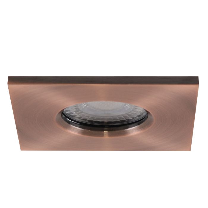 Modern bathroom recessed downlight copper, Jule, IP65