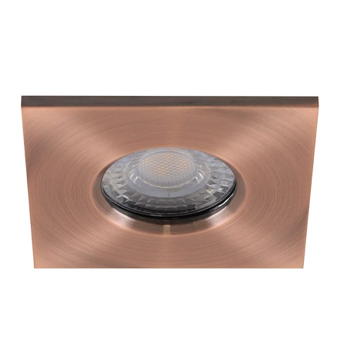 Modern bathroom recessed downlight copper, Jule, IP65