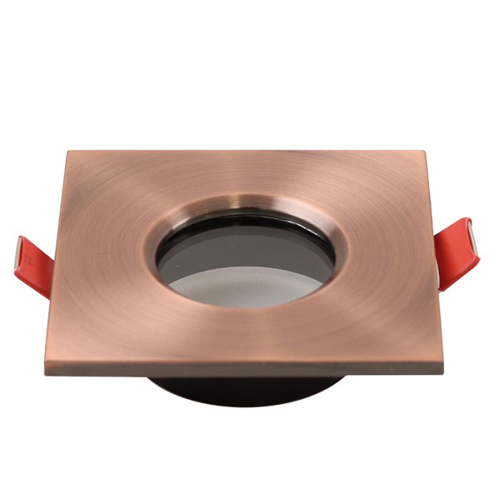 Modern bathroom recessed downlight copper, Jule, IP65