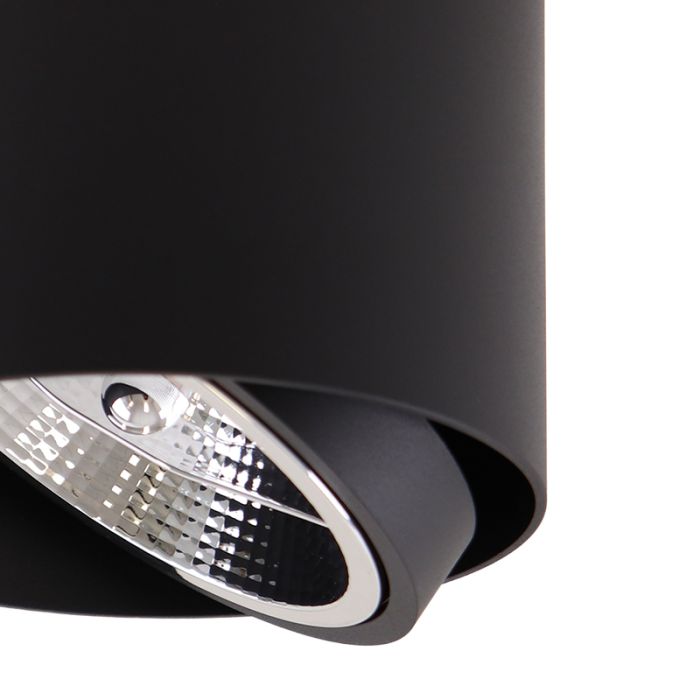Modern surface mounted downlight black, Mario