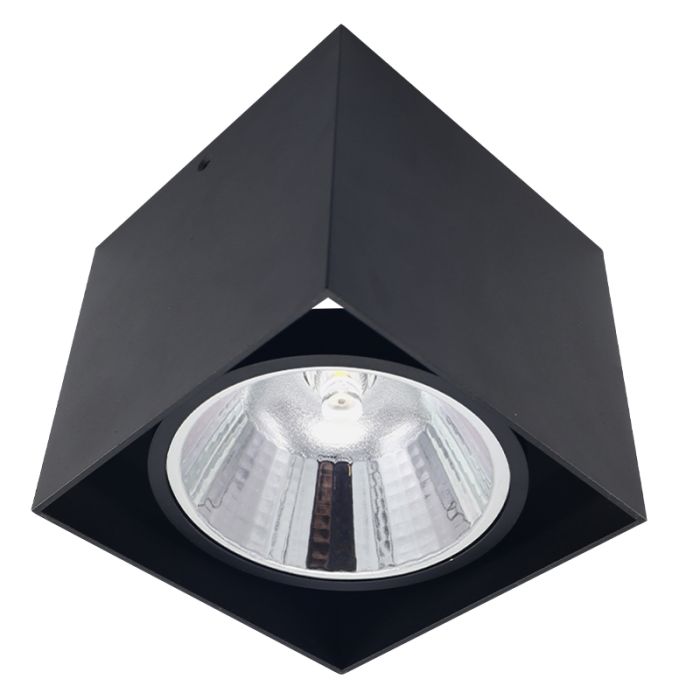Modern surface mounted downlight black, Mario