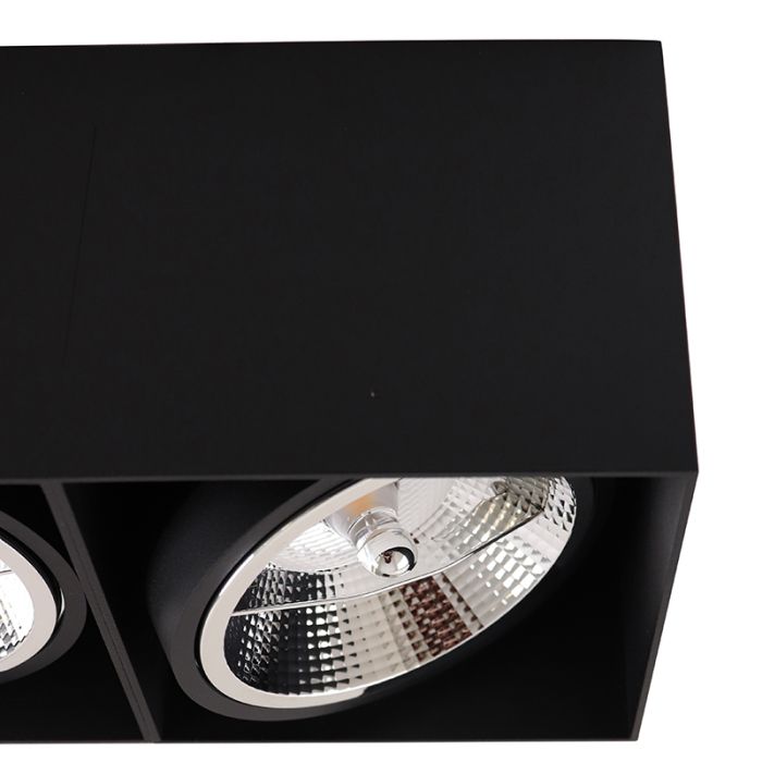 Modern surface mounted downlight black, Mario