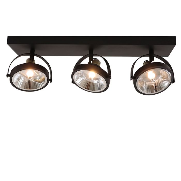 Modern ceiling light black, Morris