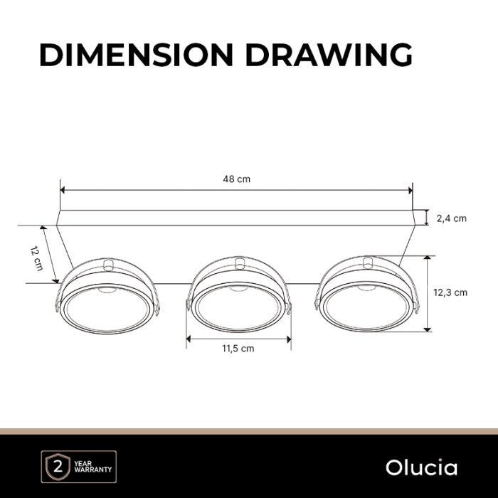 Modern ceiling light black, Morris