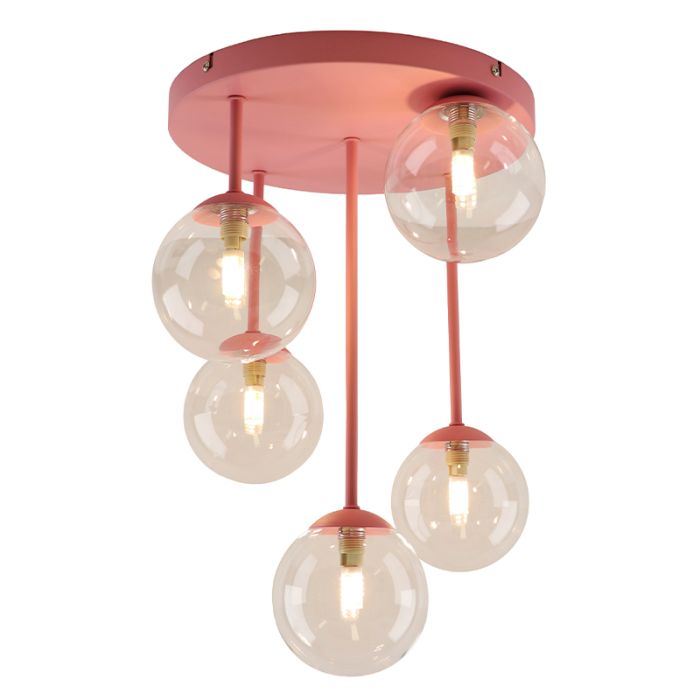 Design ceiling light pink, Stacy