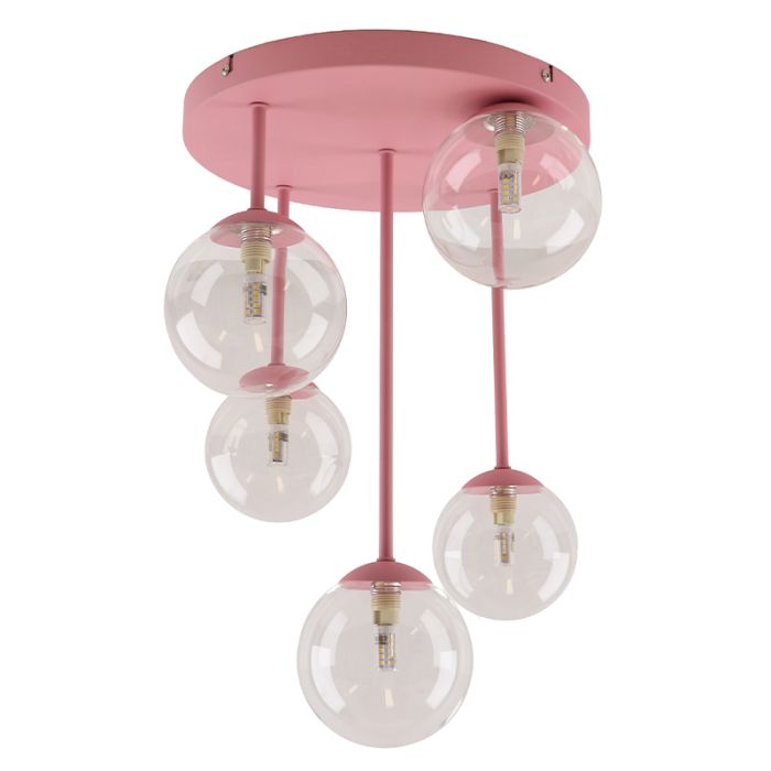 Design ceiling light pink, Stacy