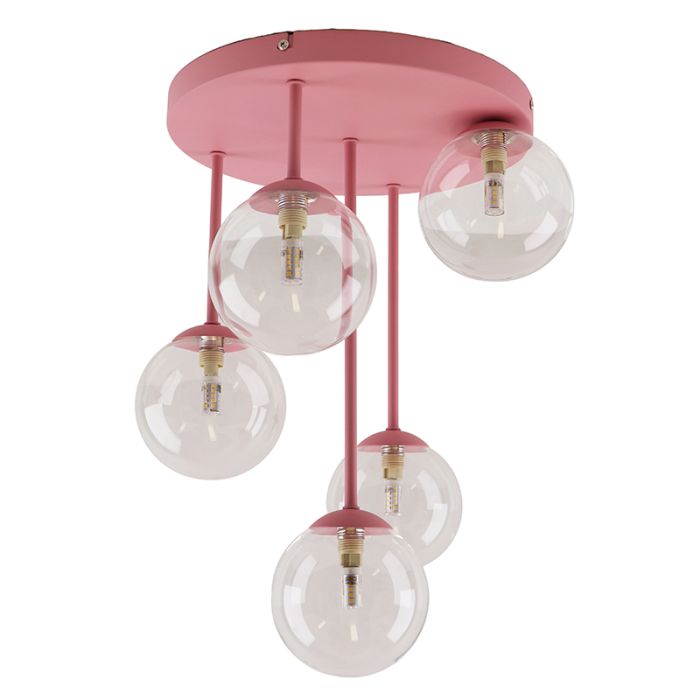 Design ceiling light pink, Stacy