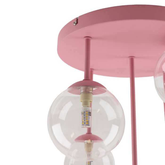 Design ceiling light pink, Stacy
