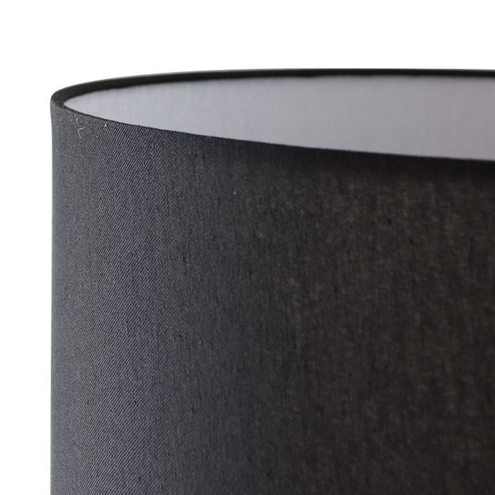 Modern floor lamp black, Janou, with switch