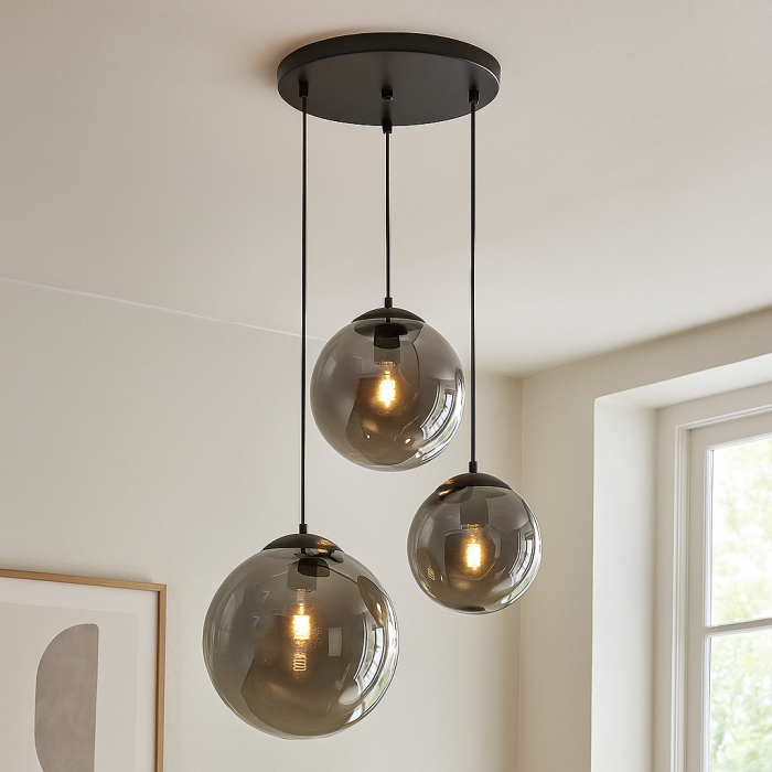Design pendant light black, Dolf