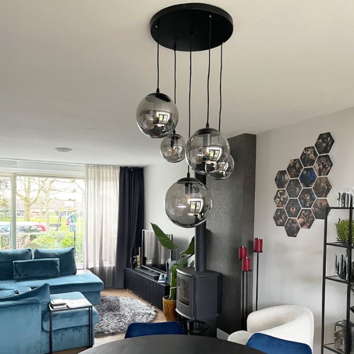 Design pendant light black, Dolf