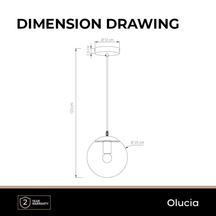 Design pendant light black, Dolf