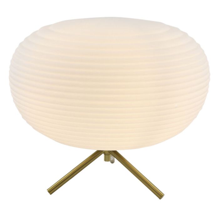 Modern table lamp white, Davide, with switch