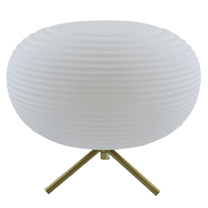 Modern table lamp white, Davide, with switch