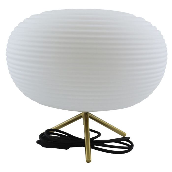 Modern table lamp white, Davide, with switch