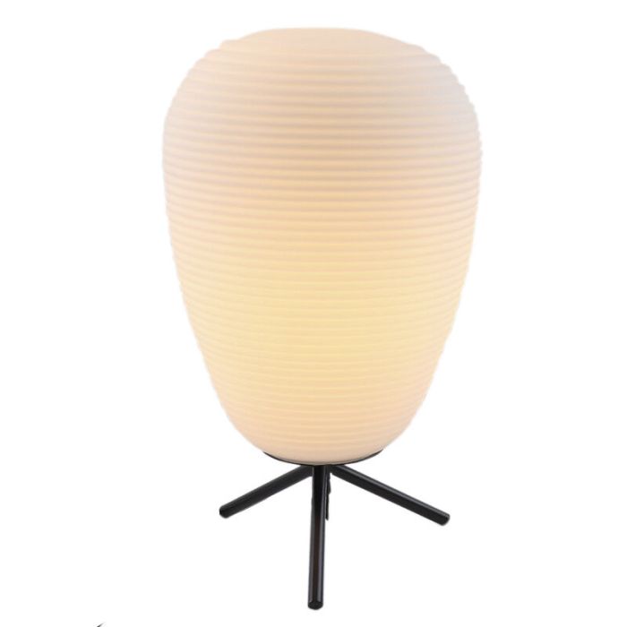 Modern table lamp white, Davide, with switch