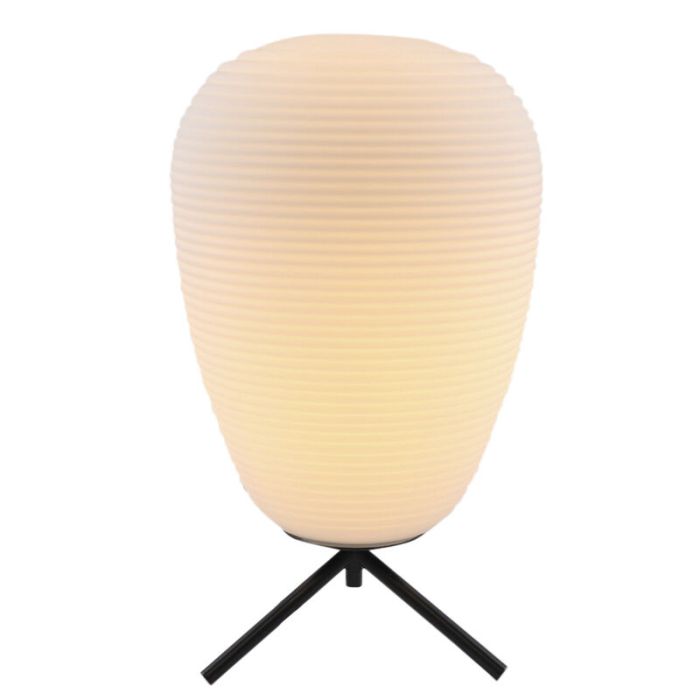 Modern table lamp white, Davide, with switch