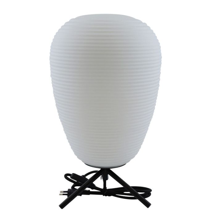 Modern table lamp white, Davide, with switch