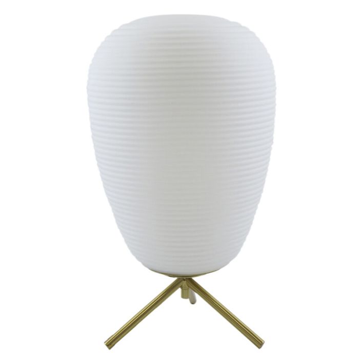 Modern table lamp white, Davide, with switch