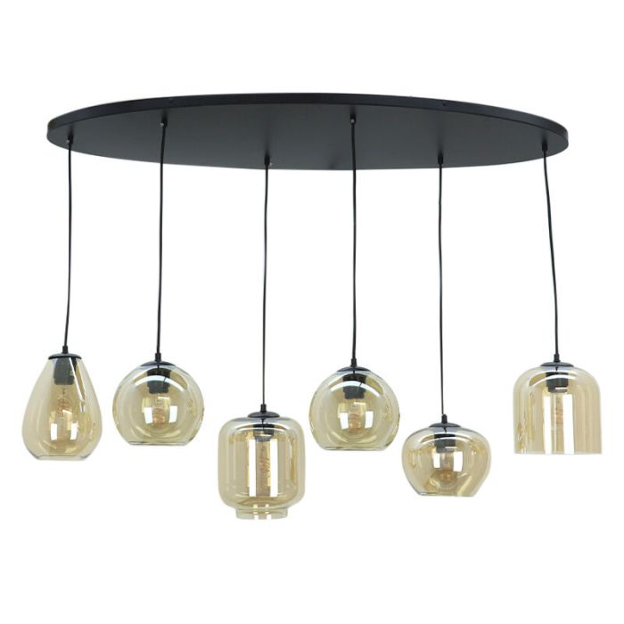 Modern pendant light amber, Caia