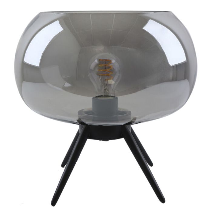 Design table lamp grey, Vidro, with switch