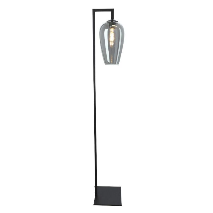 Design floor lamp grey, Andy, with switch