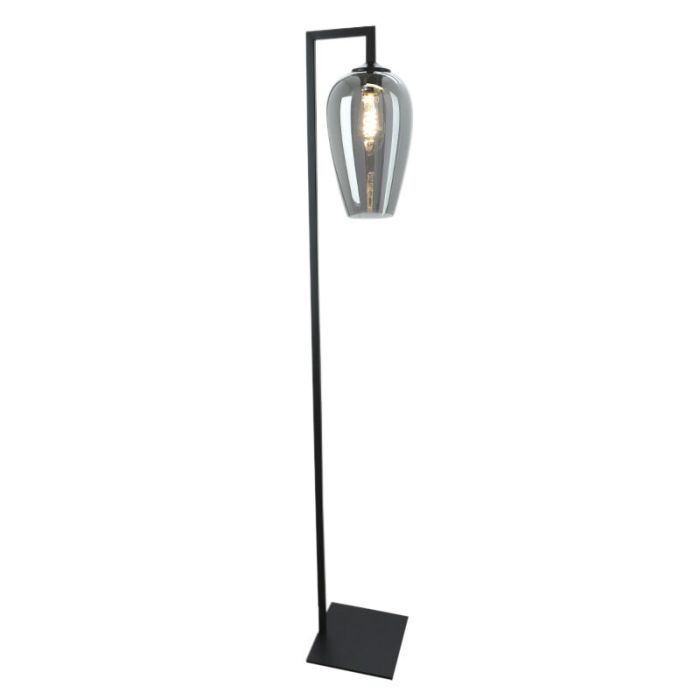 Design floor lamp grey, Andy, with switch
