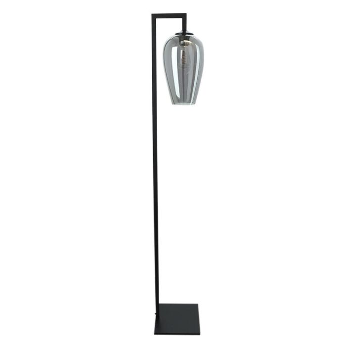 Design floor lamp grey, Andy, with switch