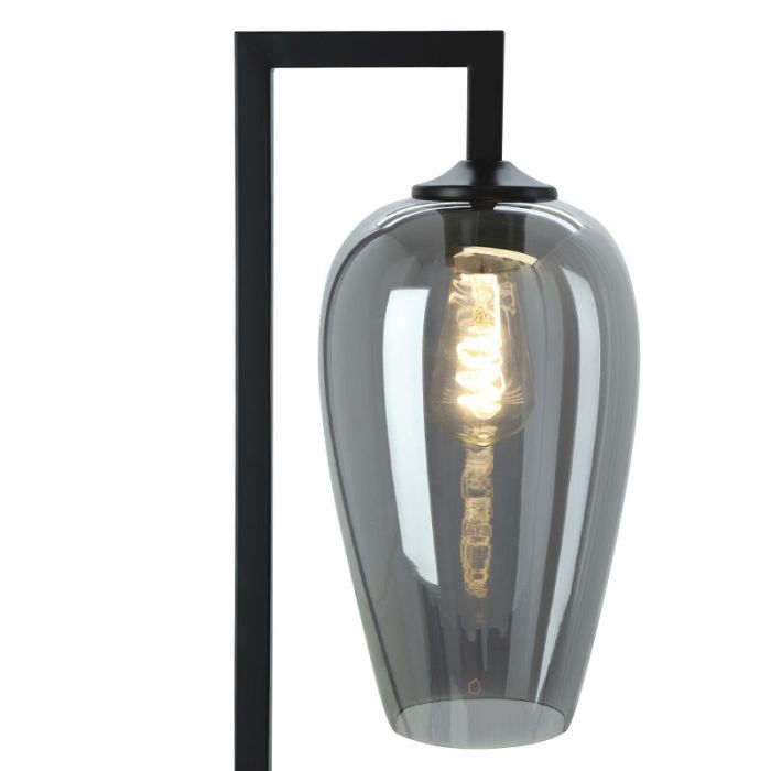 Design floor lamp grey, Andy, with switch