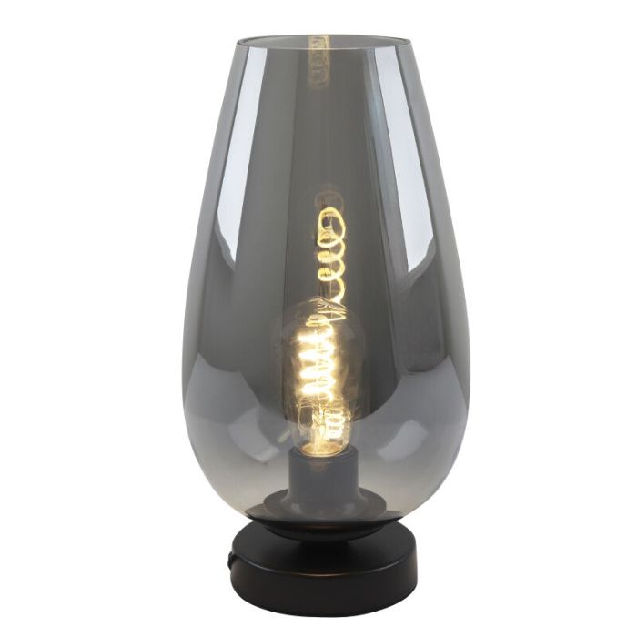 Design table lamp grey, Andy, with switch