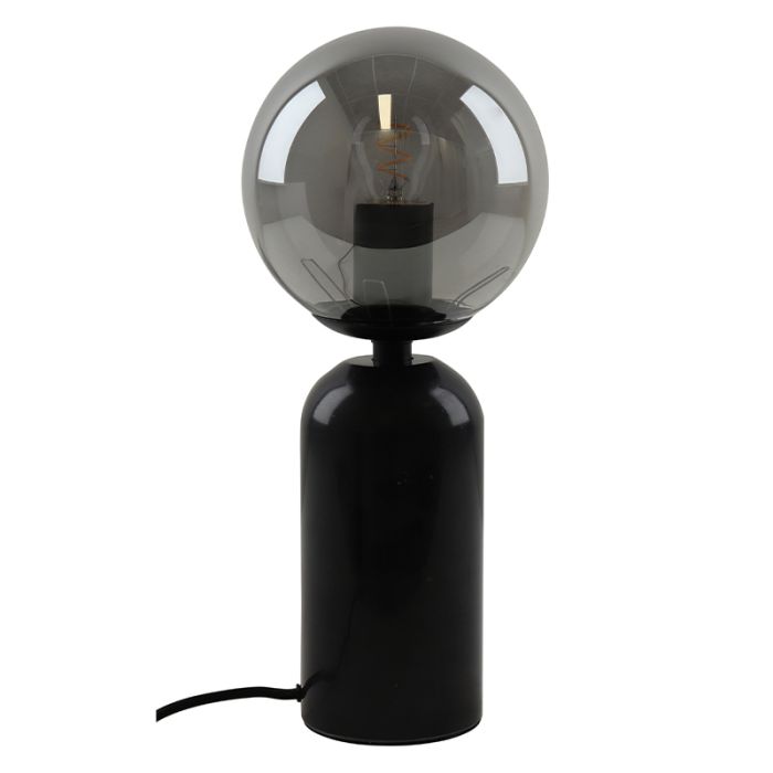 Marble table lamp grey, Alan, with switch