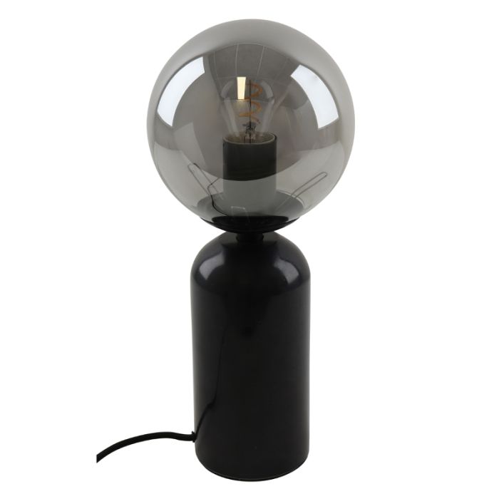 Marble table lamp grey, Alan, with switch