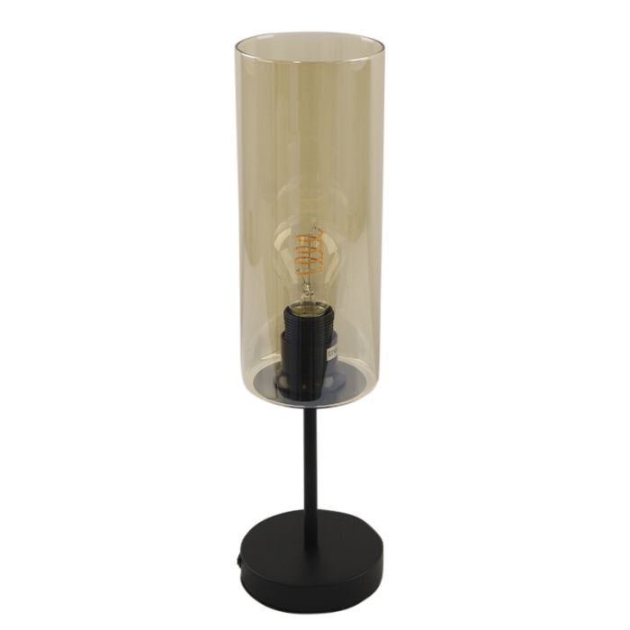 Modern table lamp amber, Gaya, with switch