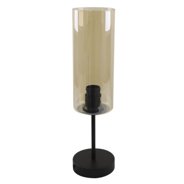 Modern table lamp amber, Gaya, with switch